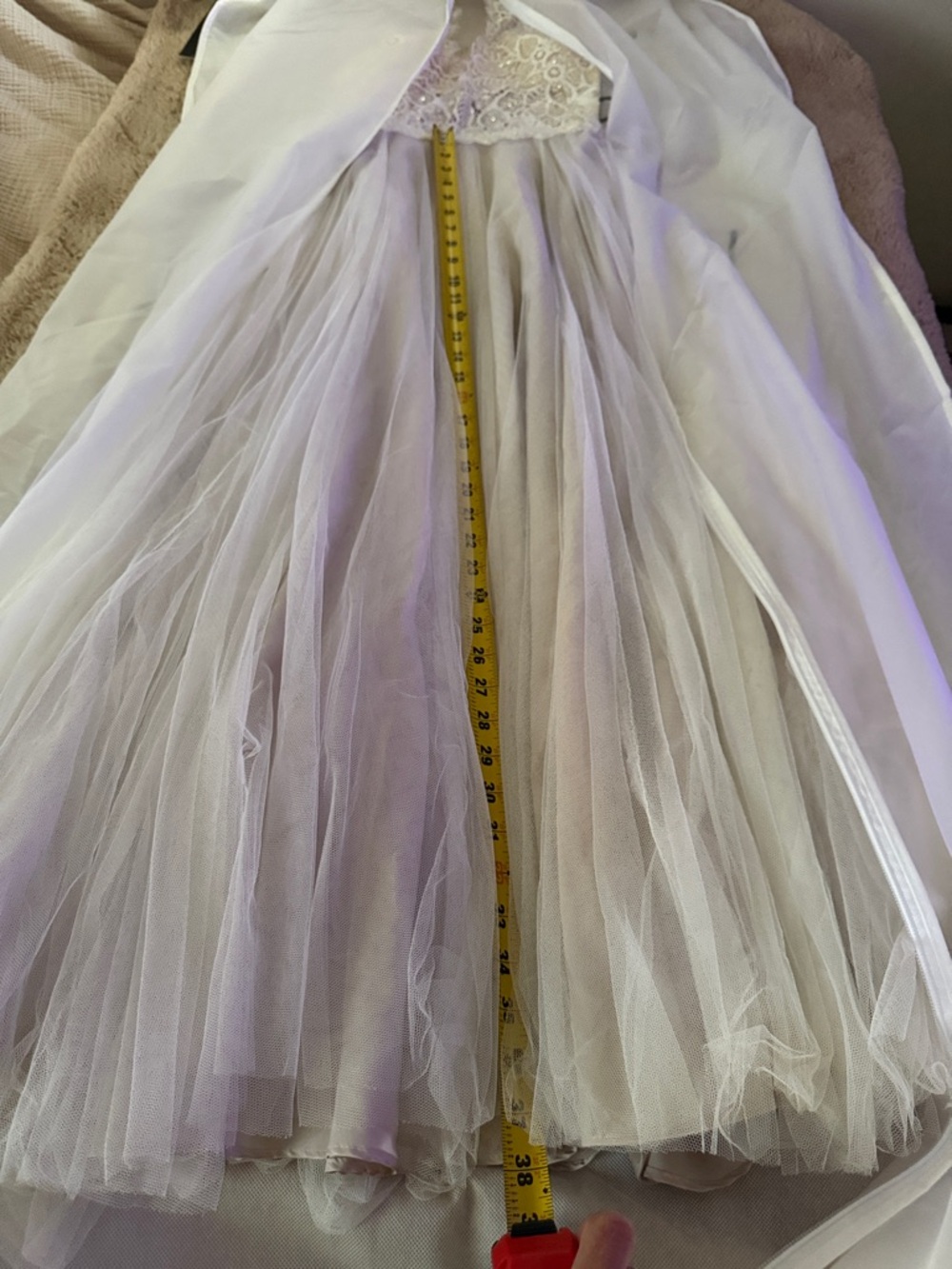 Floral Lace  Halter Wedding  Dress - Picture 9 of 15